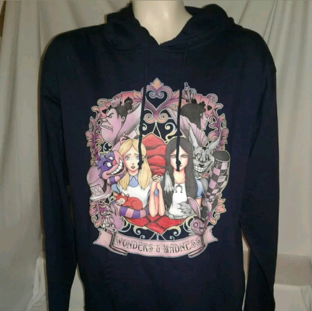 TEEPUBLIC Dark Blue 'Wonders & Madness' Sweater